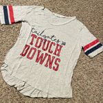Living Doll  short sleeve tee tailgates and touchdowns size small Photo 0