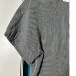 J. CREW FACTORY Gray Grey Career Short Cap Sleeve Stripe Cotton Silk Dress 14 Photo 15