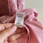 Lulus  Nora Lee Dusty Rose Sleeveless‎ Lace Midi Dress Pink Womens Size L Lined Photo 7