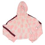 Pitusa revolve pink white tie dye cropped hoodie women’s size small Photo 1