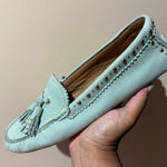 Coach Norfolk Tassel‎ Loafer Flats 9B Mint Green Studded Nubuck U Size 9 Photo 0