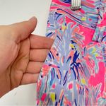 Lilly Pulitzer Pink Blue Palm Print Chino Shorts Womens 2 Beachy Summer Vacation Photo 3