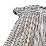 Michael Stars Blue White Stripe Button-Down Shirt Dress Short Sleeve Size Medium Photo 6