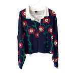 Rowing Blazers x Target Collab Rose Print Navy Blue Collared Rugby Shirt size 2X Photo 3