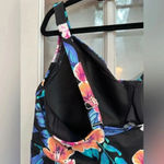 Lands' End Lands’ End Wrap Underwire Tankini Swimsuit Black Hibiscus Floral Plus Size 22W Photo 8