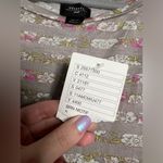 Deletta  from Anthropologie Floral Striped Side Tie Top Small Photo 5