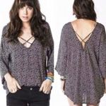 Brandy Melville John Galt Floral High-Low Tunic Top Photo 1