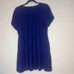 Knox Rose  Embroidered Tunic Blouse or Mini Dress Royal Blue Size Medium Photo 5