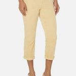 Liverpool NWT  X Nordstrom Chloe Women Mustard Gold Cotton Blend  Crop Jeans 16W Photo 0