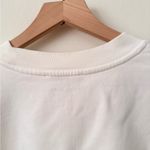 ANINE BING NWT  MILES SWEATSHIRT FRAMED MONOGRAM white size large Photo 7