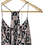 Newbury Kustom  Purple & Blue Leopard Print Loose Racerback Tank Top Womens Small Photo 3