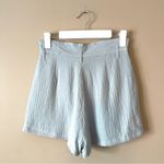 Le lis | Light Gray Crepe High Rise Trouser Shorts Sz S Photo 2