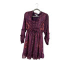 Women's Frye and Co. Purple Orange Patterned Mini Dress S Photo 1