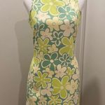 Cotton On Retro 60s Mod Neon Green Floral Print Mini Dress - XS Photo 0