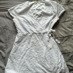 Francesca's White Wrap Dress Photo 0