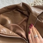 Target  Leather Jacket Brown Photo 3