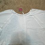 Pink Blush White Peplum Ruffle Sleeve Lagenlook Boxy Oversized Boho Cottagecore Photo 3