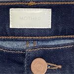 MOTHER Denim Looker Ankle Fray Jeans in So Good Dark Wash Raw Hem Photo 5