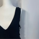 Silence + Noise Urban Outfitters Large Textured V Neck Top Grunge Criss Cross Photo 5