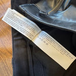 Abercrombie & Fitch Women's Vegan Leather Pants Size 0 Black Ankle Straight Photo 3