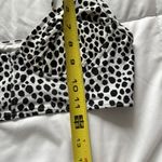 Michael Kors  Womens Size Small White Black Polka Dot Swimsuit Bikini Top Wired Photo 2