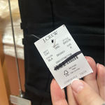 J.Crew J. Crew Wide-leg Pleated Twill Trouser Dress Pants Career Black Old Money NWT 6 Photo 4