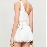 Zimmermann  Size 2 Peggy‎ Linen Shorts White Colorful Embroidered Accent Coastal Photo 10