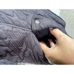 Weathercast Women's Quilted Hideaway Hoodie Zipper & Button Up Parka Jacket XL Black Photo 2