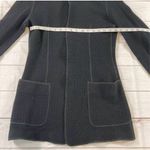 Giorgio Armani Womens Black Long Sleeve Snap Button Wool Blend Jacket Size 36 Photo 7