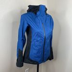 Nau Women’s Sz XS Blue Full Zip Jacket Waterproof Sealed Coat Photo 2