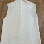 Vince  White Sleeveless Pleated Blouse Photo 3
