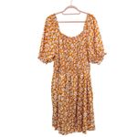Hayden Milkmaid Floral Mini Dress Yellow Size1XL Cottagecore Prairie Summer Photo 2