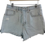 Wild Fable  Hi-Rise Cutoff Denim Shorts Sz 6‎ Frayed Hem Distressed Light Wash Photo 0