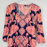 Lilly Pulitzer  dress women's small Beacon Gimme Some Leg flamingo pink navy Photo 1