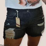 Zumiez Empyre  black distressed denim shorts size 1 Photo 0