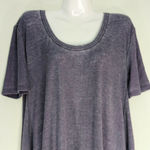 White Crow  Purple Round Neck Henley Cotton Blend Tee Medium NWT Photo 1