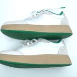 Woden Womens May Shoes Sneaker White Green Leather Lace Up Size 5 Photo 3