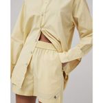 Rag and Bone  Diana Poplin button down shirt yellow beach cotton‎ Photo 3