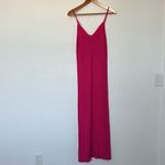 Freshman 1996 Ribbed Knit Tank Dress Fuchsia Pink Midi Bodycon Size Medium Pink Photo 4