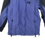 The North Face ‎ Hyvent  Women's Blue Black Full Zip Hooded Rain Jacket Coat Photo 3