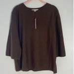 Joy Joy  Boatneck Sweater- Expresso knit NWT size M/L Photo 0