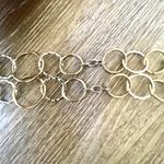 Cookie Lee  silver and gold tone long ring necklace Photo 9