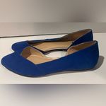 DV Dolce Vita Cobalt Blue Suede Rounded Toe‎ Cut Out Ballet Flats Shoes Size 6.5 Photo 2