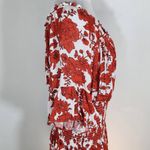 Premier Amour Red Floral Mini Dress NWT Size 16 Smocked Mini Dress Photo 3