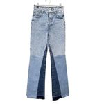 ZARA  Patchwork Retro‎ Wide Leg Denim Sz 2 Photo 1