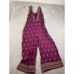 SUNDANCE Purple Floral Embroidered Pants Jumpsuit Sleeveless Romper~Size Small Photo 9