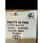 Karen Kane Women's Double Breasted Blazer, US Size Medium Navy Nautical Photo 6