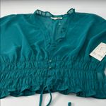 Lily Star  Teal Blouse with Ruffle Details Photo 5