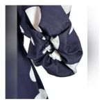 Faeriesty Navy Polka Dot Shirt Dress Ruffle Hem XXL Blue Photo 5