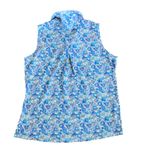 Adidas Women’s Floral Golf Polo Tank Top Sleeveless Shirt Size XL Photo 4